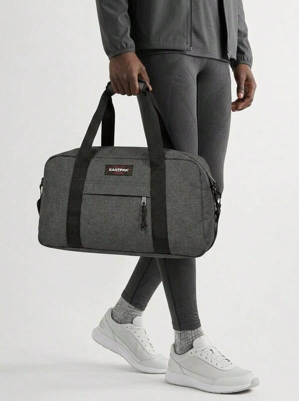 Compact + Unisex Travel Duffle Bag Black Denim 23L