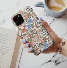 [24h Shipping From DE] Apple 17pro Max Liberty Print Blue White Cute Daisy Flower Floral Personalized Gift Customize Phone Case  13 Pro Max 12 Mini 11 X XR XS  S22 23 24 25 26 - 圖片色1pcs - 查看 9