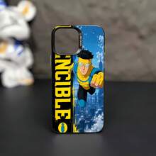 Vuelo de superhéroe amarillo azul invenciblefunda de teléfono Fundas compatibles con ,Apple,VIVO,OPPO,,, y Honor.Fabricadas en silicona TPU,ofrecen protección contra golpes y caídas.regalos para mamá - Negro - Ver 2
