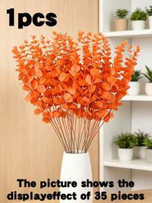 4/7/13pcs Artificial Ficus Leaves, Long Stem - Ideal For Flower Arranging, Home & Office Decor - Can Be Used As Vase Filler And Bouquet Accent - Perfect For Home Decor, Office Decor And Mother's Day Gift.Simulation Short Branch Small Autumn Leaf - Multicolor - View 17