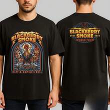 BlackberryAAA  Smoke Rattle Ramble And Roll World Tour 2025 2026 T-Shirt - 黑色 - 查看 1