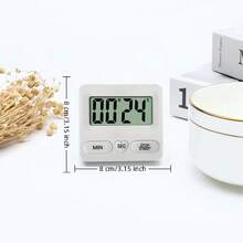 1 st storskärm digital kökstimer, minut/sekund dubbla lägen timer alarm, bakning matlagning fitness studier nedräkningspåminnelse, tidshanteringsverktyg för hem/kontor/klassrum, hjärtformad knapp bärbar minimalistisk högkvalitativ timer - Multifärgad - Visa 5