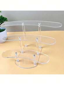 時尚曲面展示架多功能派對禮品，適用於生日和派對，用於活動裝飾和禮品，派對禮品配件耐用壓克力辦公室和學習用品 - 1pcs - View 4