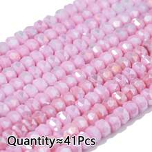 Aproximadamente 41 piezas de cuentas de vidrio rondelle de 6mm de colores variados, materiales para hacer joyas DIY para collares, pulseras, aretes - Cuentas de porcelana teñidas con agua con forma de coche para hacer tú mismo - Ver 8