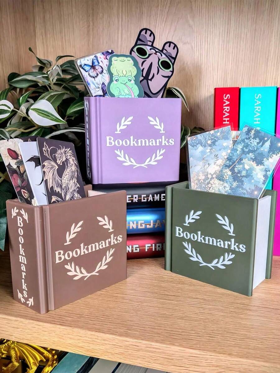 書架裝飾品,給讀書人的禮物,閱讀配件,書蟲主題壓力緩解裝飾,給愛書女性的返校禮物 - 彩色 - 查看 1