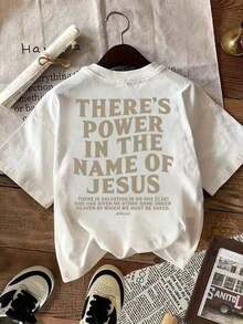 2026 New ArrivalStunning Slogan "You Are Amazing, Beautiful And Enough To Remember This" Letter Print Women Round Neck T-Shirtgoing Out Outfits Y2k Su - 白色 5 - 查看 4