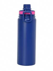 Ermo de 800ml . Vaso térmico para bebidas calientes y frías. Termos portátil de acero inoxidable ideal para viajes. - Azul - Ver 9