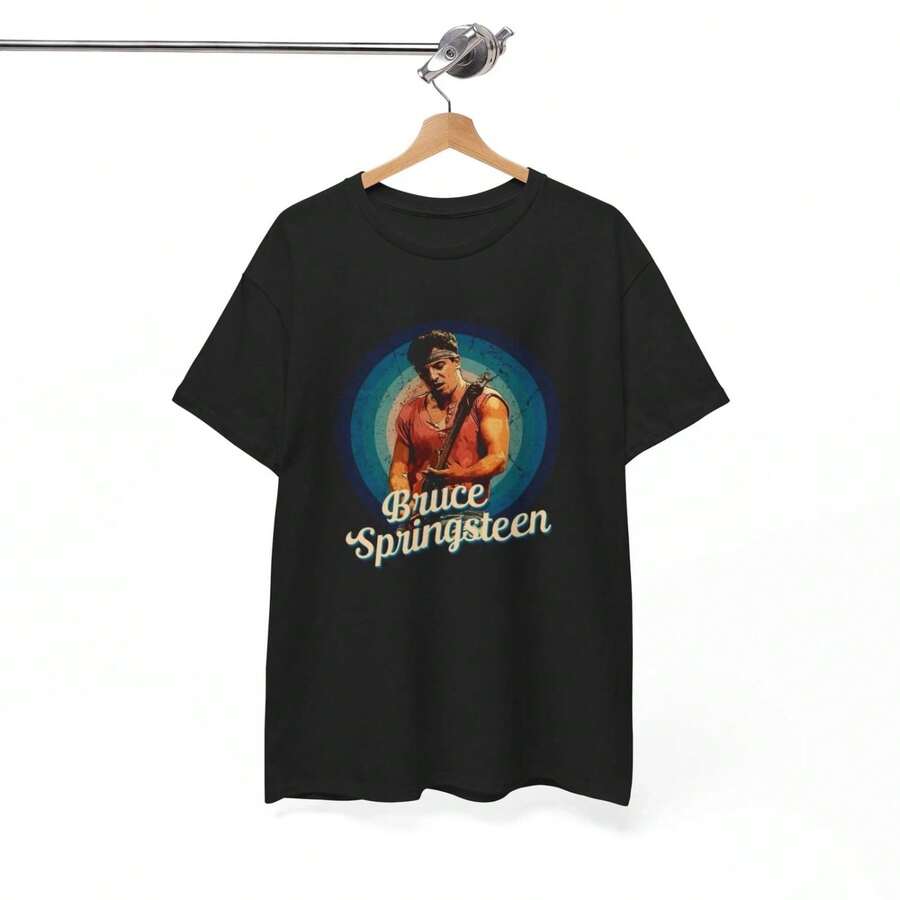 Bruce Springsteen Vintage Graphic T-Shirt - Black - View 1
