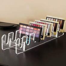Acrylic Transparent Makeup Organizer Rack, Eyeshadow Palette, Powder Compact, Blush Storage Holder For Cosmetics - View 3