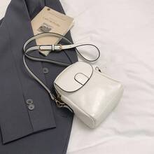 Bolso de mano moderno y versátil para mujer, estilo casual elegante con un toque de alta gama, bolso de hombro estiloso ideal para ir de compras. - Negro - Ver 8