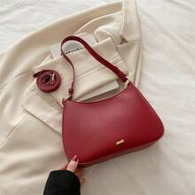 Bolso de mano moderno y versátil para mujer, estilo casual elegante con un toque de alta gama, bolso de hombro estiloso ideal para ir de compras, bolso de nicho a la moda, nuevo bolso de mujer 2026, bolso cruzado versátil, bolso de hombro y axila a la moda, bolso cuadrado pequeño. - Rojo - Ver 13