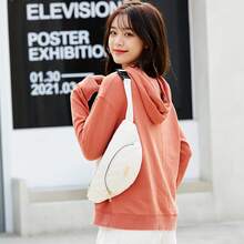 Bolso de mano moderno y versátil para mujer, estilo casual elegante con un toque de alta gama, bolso de hombro estiloso ideal para ir de compras, bolso de cintura para mujer 2023 con bordado de diamantes, bolso de pecho versátil, bolso cruzado casual deportivo de viaje para mujer. - rosa - Ver 6