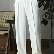 New Lightweight Business Casual Pants For All Seasons, Perfect For Commuting And Everyday Wear - White - View 1