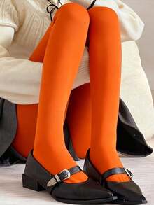 Multiple Colors Velvet Tights/Stockings - Plus Size High Stretch Warm Tights, Versatile Sexy For Winter Christmas, Family Parties, Formal W - Multicolor - View 25