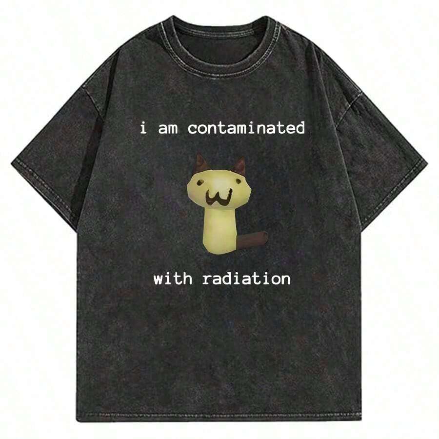 T-Shirt, Sematary T-Shirt, Designer Clothing For Men, New Arrival Tops & Tees, Short Sleeve, Crew Neck, New Arrival, Harajuku Style - 黑色 31 - 查看 1