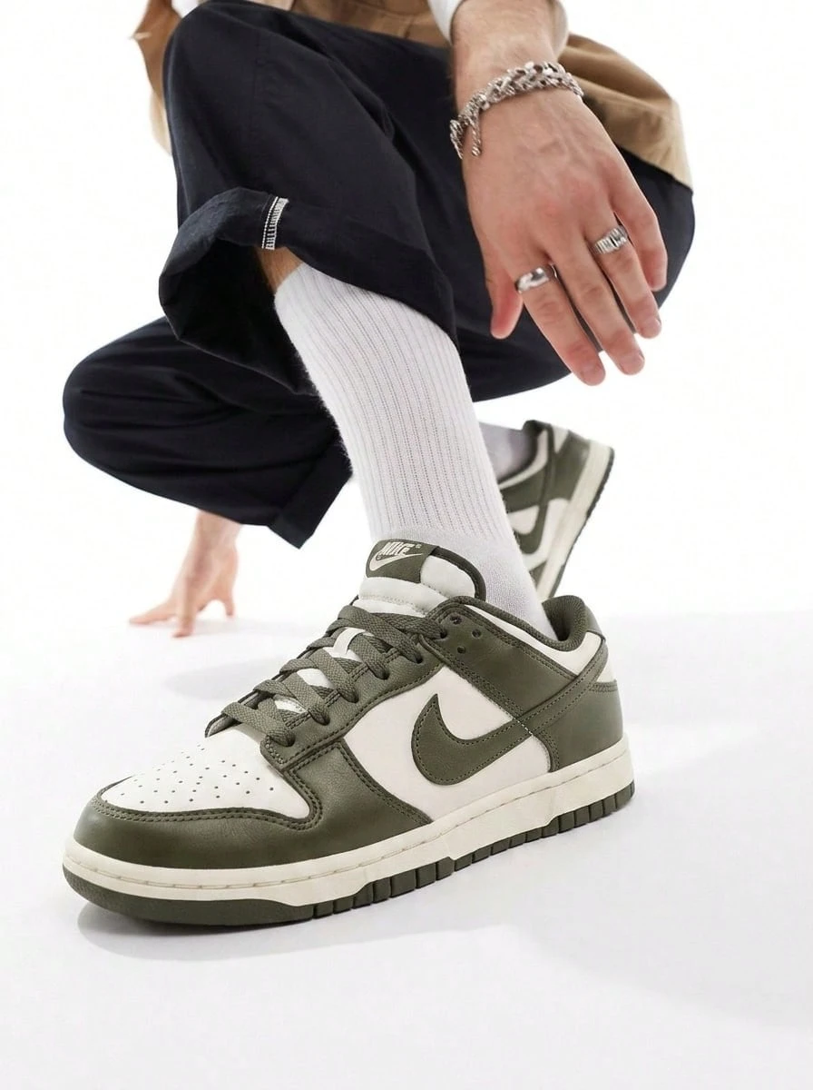 Nike Giày thể thao nam DUNK màu trắng nhạt/kaki HF5441-102 - Pale Ivory/Cargo Khaki - Xem 1