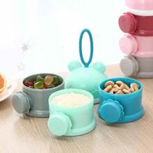 Portable Stackable Bear 3-Layer Powdered Milk Dispenser - Green - View 7