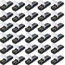 Double-Wire Plug-In Connector With Locking Buckle, Quick-Clip Fasteners, Multi-Purpose Blocks For Strip Lights DIY Crafting, Low Voltage Wire Connectors - A - View 11