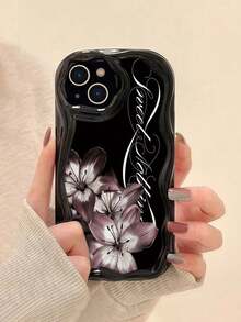 Lily 手繪軟手機殼，適用於 IP17/IP17PROMAX/iPhone16pro/iPhone16promax/iPhone15/XR/7p8p/P12promax/P13promax/P14PROMAX/P13/P14/P11/P12/P14，可愛時尚厚款保護殼，適用 XS/S/XSMAX/78GES2，美學風格 - 彩色 - 查看 4
