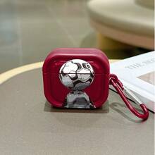 Burgundy Protective Case Compatible With Apple Wireless Earphone Case, Scratch-Resistant And Anti-Drop - Multicolor - View 4