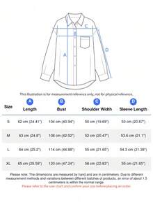 Camisa de manga larga para mujer, estilo abotonado con bolsillos, diseño clásico blanco - Blanco - Ver 4