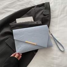 Bolso de mano moderno y versátil para mujer, estilo casual elegante con un toque de alta gama, bolso de hombro estiloso ideal para ir de compras, bolso de mujer de alta calidad con diseño exclusivo 2026, bolso bandolera de hierro versátil y elegante, bolso tipo sobre a la moda, bolso cuadrado pequeño. - Verde - Ver 10