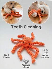 1 PC Durable Dog Chew Rope Toy,Teeth Cleaning Braided Octopus Rope Toy For Meduim And Large Dogs - Multicolor - View 1
