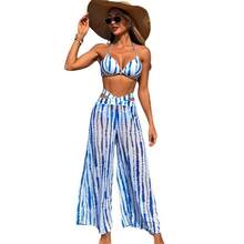New 2026 Swimsuits For Adult Women, Three-Piece Hot Spring Bathing Suit, Bikini Bathing Suit. - 洋紅色長褲(細腰帶) - 查看 6