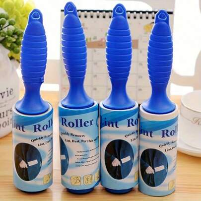 1 cuộn lăn bụi lông thú cưng, cuộn lăn dính tái sử dụng, dụng cụ loại bỏ bụi thảm, 40 tờ mỗi cuộn, thích hợp cho đồ nội thất, thảm, quần áo và lông chó/mèo, dụng cụ loại bỏ bụi vải.