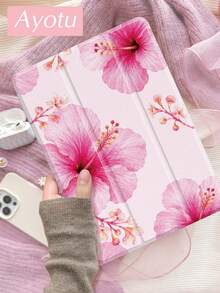 Ayotu 木槿花圖案適用於 iPad Air 8 (M4) 2026 (11 吋)、Air 8 (M4) 2026 (13 吋)、2021/2020 9/8 代 10.2 吋、Galaxy Tab A8 10.5 吋 2022 附筆槽、Kindle Paperwhite 第 12 代 2024,支援自動休眠/喚醒,時尚保護殼,夏季海洋元素 - 彩色 - 查看 2