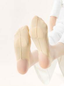 4雙女款薄款隱形低筒船襪，適合夏季，適用於高跟鞋與鞋子，防滑、舒適、簡約百搭 - 彩色 - 查看 5