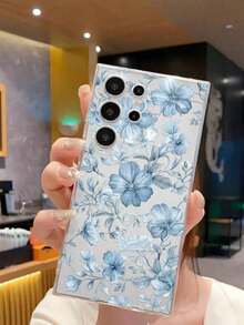 1 Piece Soft Phone Case With White Lily Flower And Butterfly, Compatible With Huawei Honor, , Galaxy A04e/12/A13/A14/A34/A50/A52/A53/A54/S21/S22/S23/S24/S25/S25Ultra, 6A/7A/8A, 12T/13T, International Version, Not Domestic Version, Spring Gift - 透明 8 - 查看 4