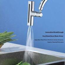 Adjustable Kitchen Faucet Advanced Technology Rotatable Splash-Proof Device, Waterfall 3-Gear Household Sink Faucet Universal - Multicolor - View 3