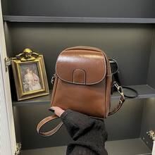 Bolso de mano moderno y versátil para mujer, estilo casual elegante con un toque de alta gama, bolso de hombro estiloso ideal para ir de compras. - Negro - Ver 5
