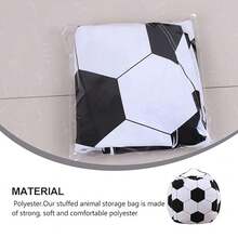 Unisex Fillable Bean Bag Chair Cover With Football Pattern, Toy Storage Bag, Washable Multi-Functional Seat For Play And Relaxation - Football - View 8