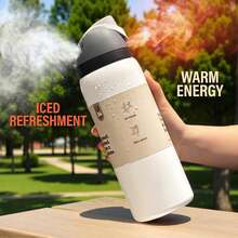 Owall'a 32oz Stainless Steel Insulated Cup, Cold Cup, Special Car Cup, Coffee Cup - White - View 3