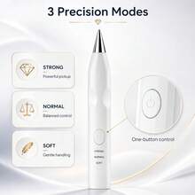 ENSSU Electric Diamond Painting Pen, Cordless Diamond Art Vacuum Pen With 4 Interchangeable Tips, No Wax Needed Vacuum Pickup For Multiple Diamond Sizes, 3 Adjustable Suction Modes, Rechargeable DIY Diamond Art Accessory And Tool, Perfect Gift For Diamond Art Enthusiasts And Beginners, Fast Paste Drill Pen Tool, Nail Art Diamond Pen Picker, Essential Crafting Aid Tool For Craft Enthusiasts, Nail Technician Supplies - A - View 5