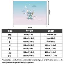 迪士尼 Lilo & Stitch 牆面掛毯，可愛水彩風格史迪奇抱著玩偶印花，搭配月亮與星星背景，柔軟輕盈布料，適用於臥室、客廳與宿舍裝飾 - 0 - 查看 5