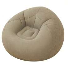 1pc Inflatable Single-Seat Sofa, Spherical Inflatable Bean Bag Chair, Indoor/Outdoor Relaxing Sofa, Slouchy Sofa Inflatable Mattress, Living Room Decor, Leisure Recliner - Multicolor - View 11