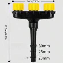 1pc 5-Head Multi-Hole Spray Nozzle Watering Head For Vegetable Garden Watering Hose Spray Nozzle Sprinkler - B - View 10