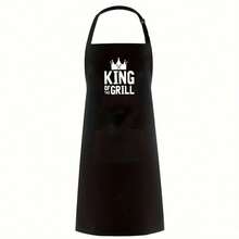 2pcs "King Of The Girl/Queen Of The Kitchen" Creative Home Aprons, Couple Decorative Household Aprons - 2 Pieces - View 4