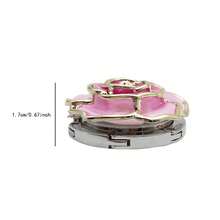 1pc Rose Flower Purse Hanger, Portable Table Edge Bag Hook, No Glue Stable Gravity Hook, Decorative Handbag Holder For Office, Restaurant, Travel And Daily Use - Roses - View 10