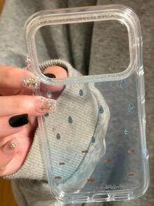 Applicable To Apple 17 Pro Max Phone Case Gilded Snowflake 17 New 17 Pro Protective Cover 16 Transparent 15 Premium Feel 14 Pro Women's PM Full Coverage Anti-Drop Ultra-Thin Beautiful Niche - White - View 4