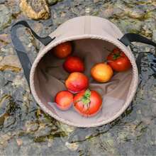 10L 20L Large Capacity Collapsible Water Bucket, Durable 500D PVC Portable Foldable Storage Pail, Multi Functional Outdoor Camping Fishing Foot Soak Bucket For Hiking Picnic Outdoor Daily Use - A - View 10