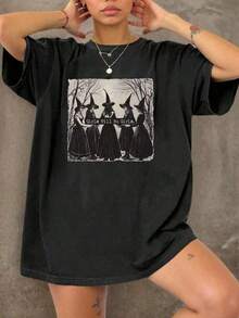 Women T-Shirts - Black - View 8