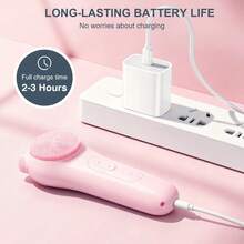 [Mosnami] Cleansing Brush, Rechargeable Silicone Face Scrubber With Nose Brush & Lanyard, Vibrating And Heating Cleansing Massager, Deep Cleansing Waterproof Face Brush Men And Women - 綠色 - 查看 11