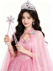 1pc Party/Performance Hooded Cloak, Suitable For Birthday, Halloween, Various Parties, Christmas And New Year Stage Shows. (Slight Color Difference May Occur Between Batches) - View 3