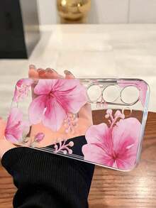 1 Piece Soft Phone Case With White Lily Flower And Butterfly, Compatible With Huawei Honor, , Galaxy A04e/12/A13/A14/A34/A50/A52/A53/A54/S21/S22/S23/S24/S25/S25Ultra, 6A/7A/8A, 12T/13T, International Version, Not Domestic Version, Spring Gift - 無色 - 查看 4