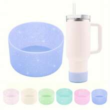 Silicone Cup Sleeves, Suitable For All Cups With A Bottom Diameter Of 7.5 Cm, Including Adventure , IceFlow Flip 12 Oz And 24 Oz Tumblers, Etc. This Cup Sleeve Protector Is Suitable For Daily Life, Travel, Family Gatherings, Parties And Other Occasions, Waterproof, Anti-Drop, And Anti-Scratch - Multicolor - View 1