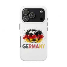 [Expédition 24h depuis DE] Étui de téléphone style football thème Allemagne, fond blanc très reconnaissable avec design de couleurs contrastées, résistant aux chocs, résistant à l'usure et texture douce pour la peau, compatible avec les modèles principaux, convient pour Apple 17/16/15/14/13/12/11/X/Pro/Plus/Pro Max, ainsi que S21/S22/S23/S24/S25/S26FE/Ultra/Plus et autres modèles. Le premier choix pour regarder le football, Unders - Image 1 pièce - Voir 6
